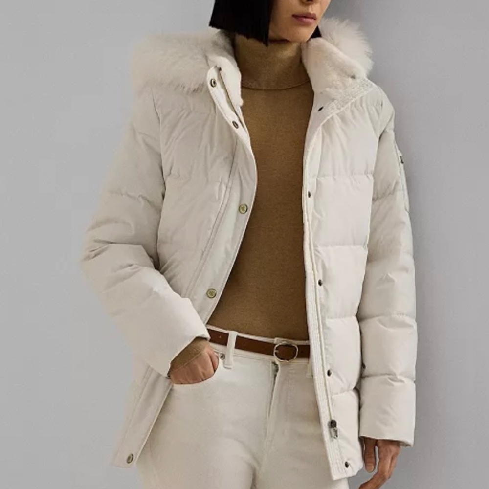 Lauren Ralph Lauren Women's Faux-Fur Hooded Puffer Coat, NWOT